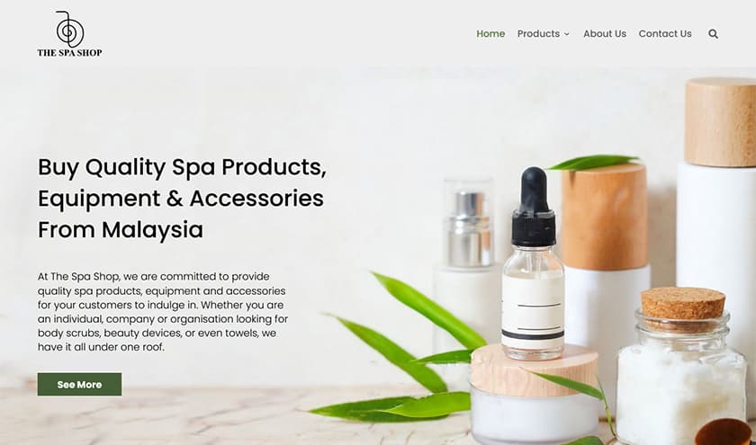 The Spa Shop Portfolio Thumbnail